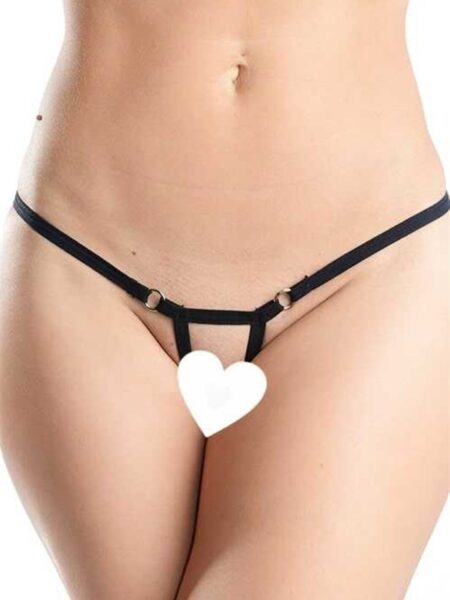 Siyah Arası Açık Seksi Tanga TM1143