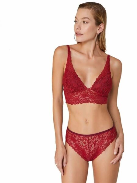 Kabartma Bralet Sütyen Takım